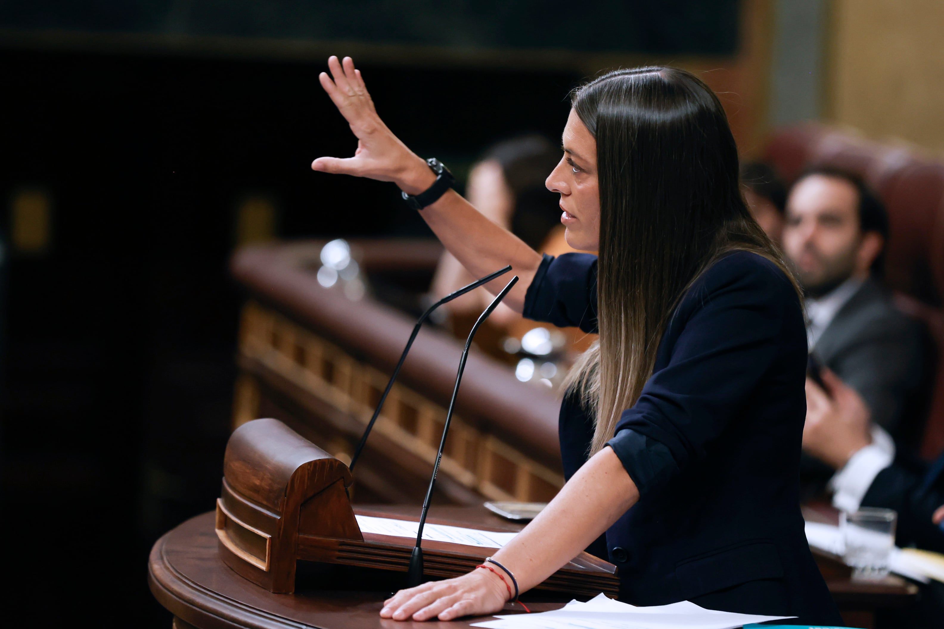 La portavoz de Junts per Catalunya, Míriam Nogueras.