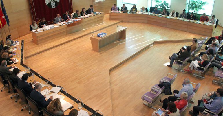 Imagen del pleno municipal de Alcobendas