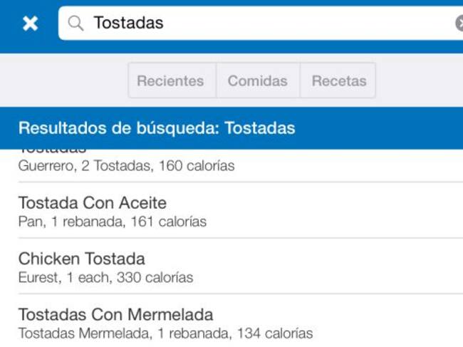 La aplicación ‘MyFitnessPal’ en el iPhone