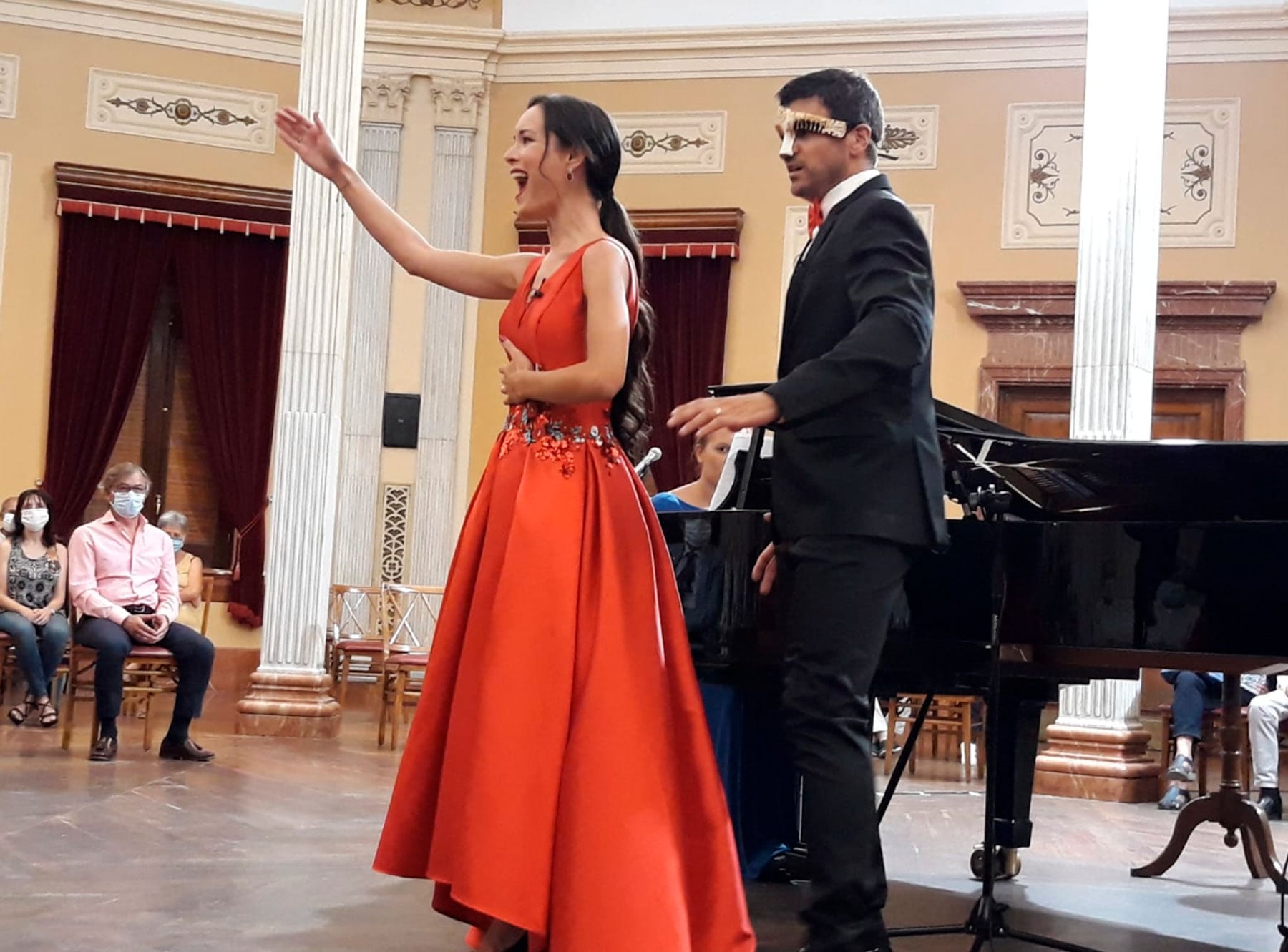 Saray García y Pascual Andreu, en una actuación anterior en la Semana del Piano