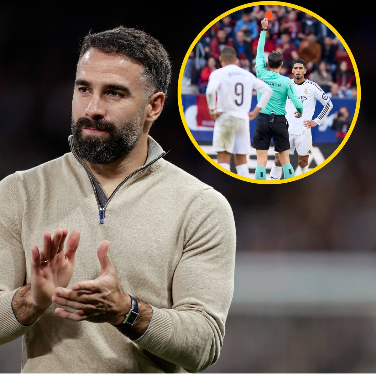 "Hoy ha tocado expulsión...": Dani Carvajal refleja el hartazgo del madridismo tras la polémica expulsión de Jude Bellingham