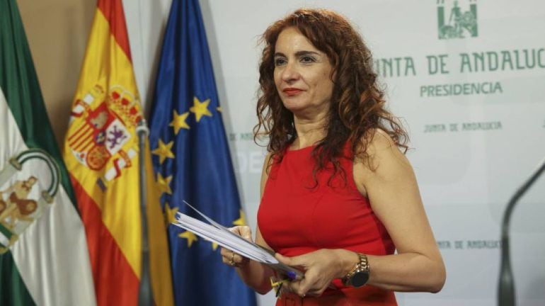 La nueva ministra de Hacienda del Gobierno de Pedro Sánchez, María Jesús Montero