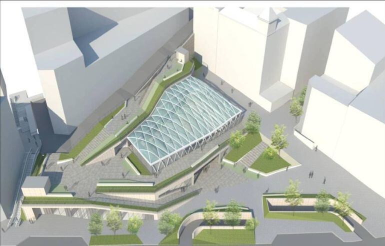 Plano del proyecto urbanístico de Errebal 