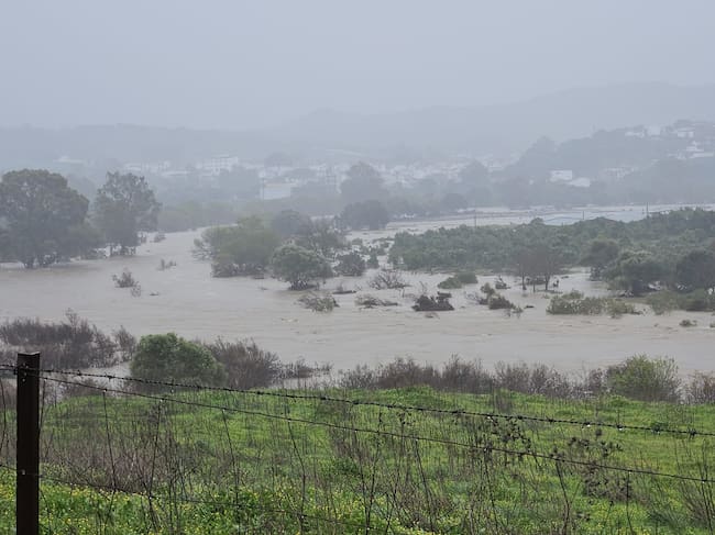Efectos del temporal en Jimena.