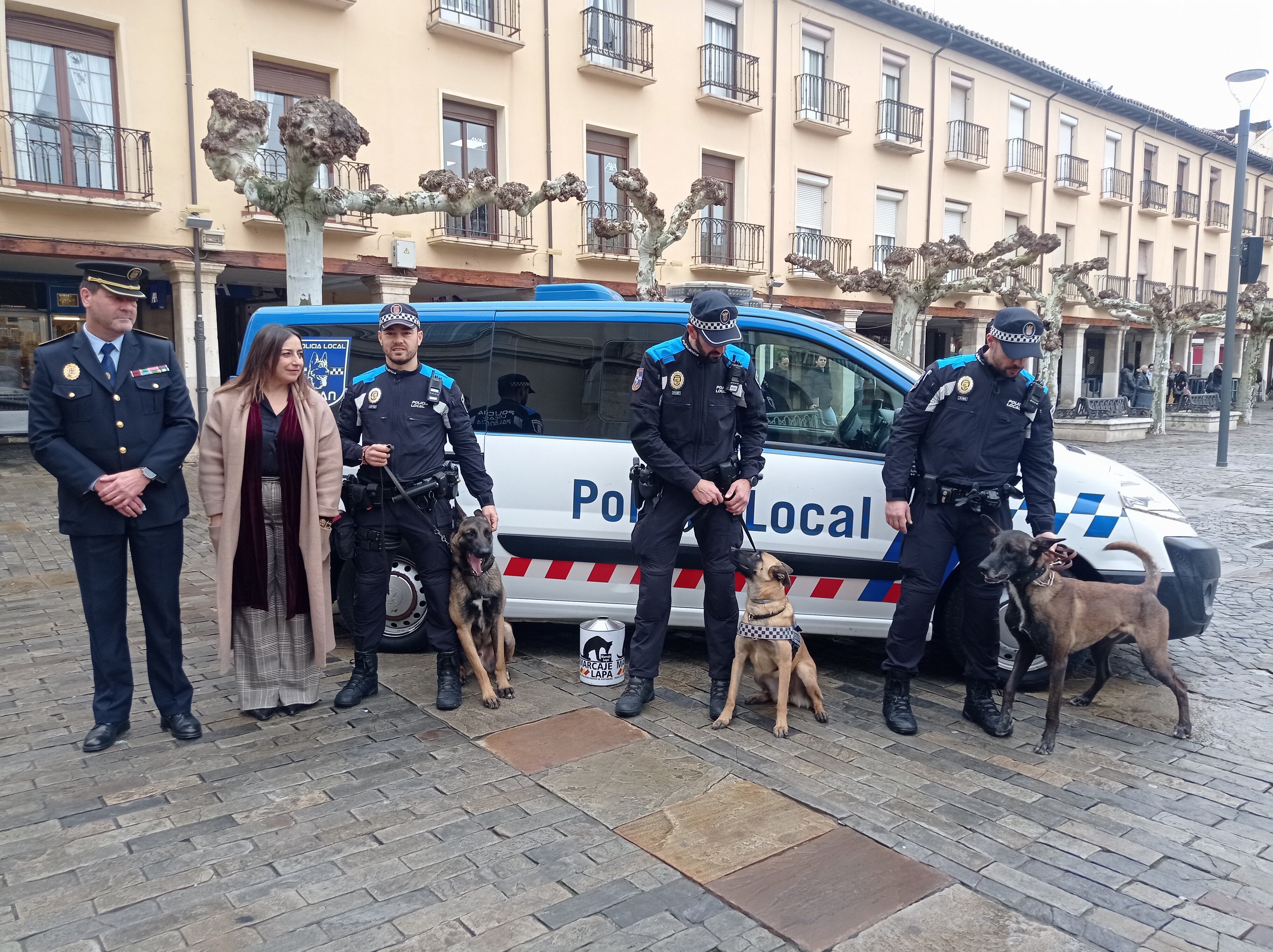Presentación de la nueva Unidad Canina de la Policía Local de Palencia