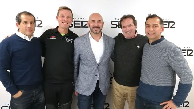 Bernd Goldschmidt (segundo por la izquierda) y a su lado Luis Miguel Morant, José Manuel Albentosa y Carlos Mora