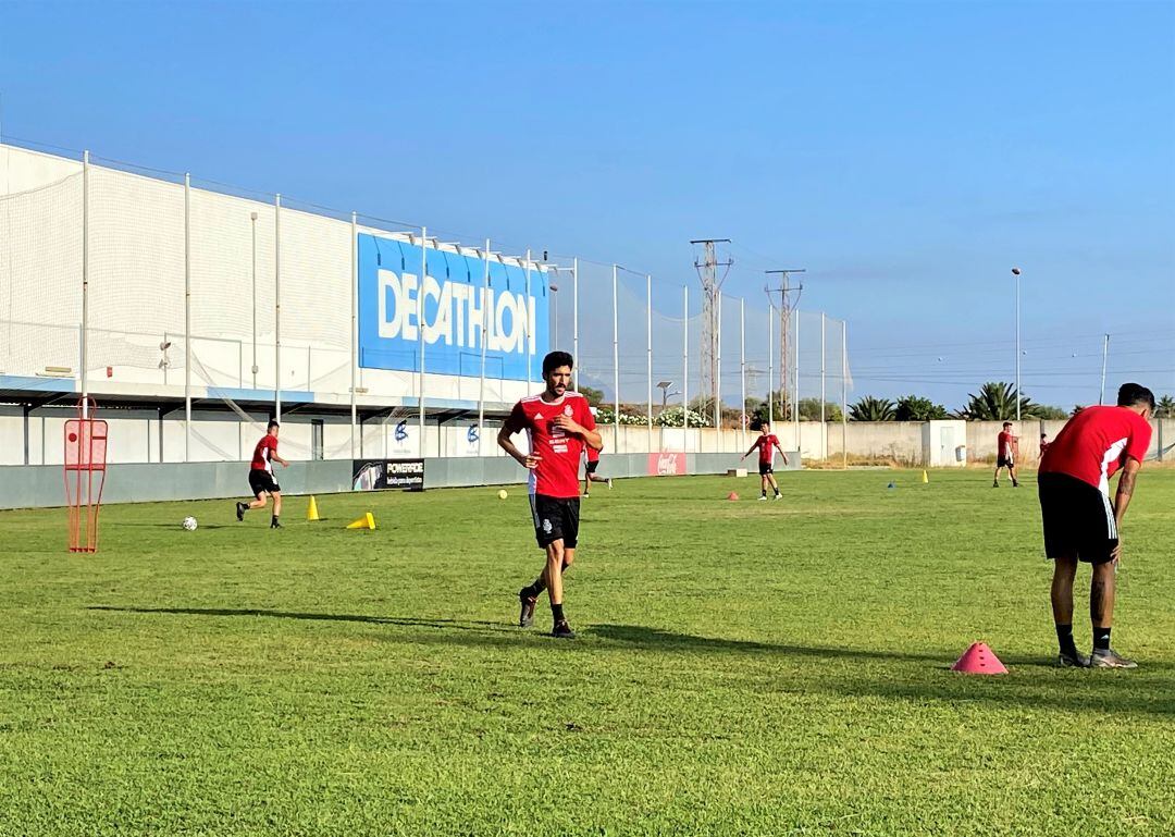 José Carlos, durante un entrenamiento en la pretemporada.