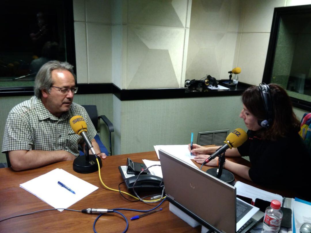 Francisco Guarido durante la entrevista con Marichu García