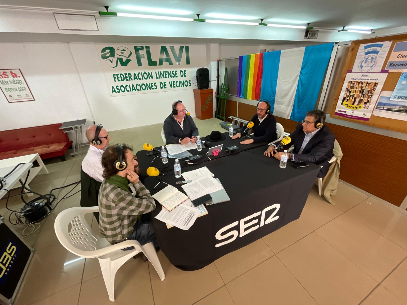 Encuentro en la FLAVI para hablar del Brexit en Radio Algeciras.