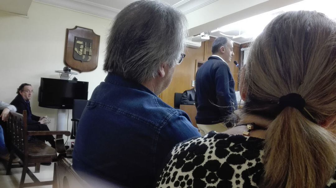 Francisco Somoza y Franciso Guarido durante el juicio en marzo de 2018