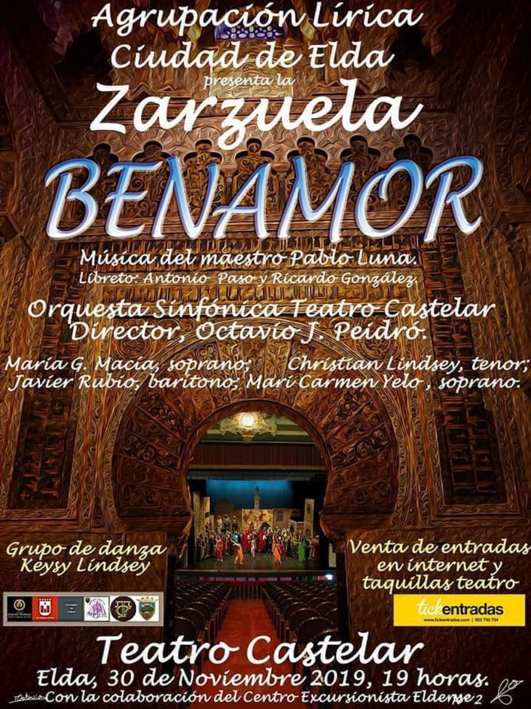 Cartel del evento en Elda