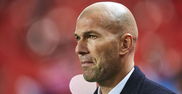 Zinedine Zidane, durante el partido del Sánchez-Pizjuán