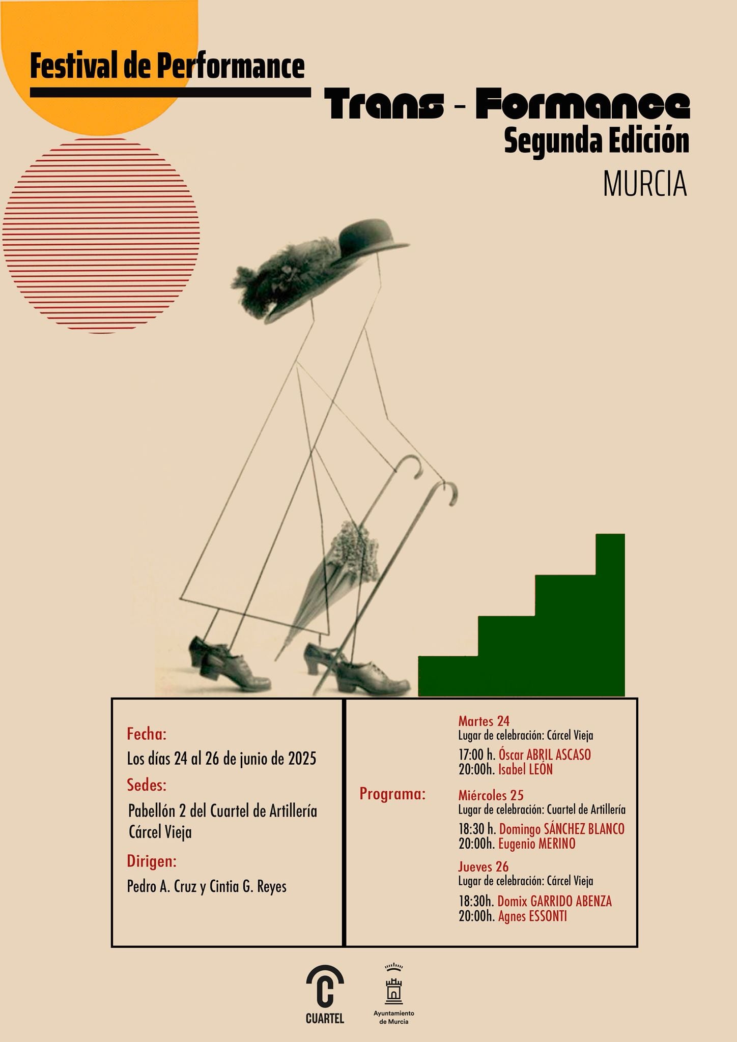 Cartel promocional del II Festival de Performance en Murcia.