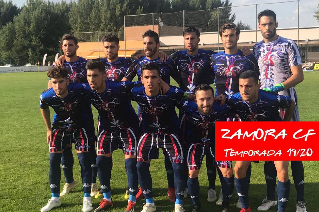 Once inicial del Zamora CF en Burgos