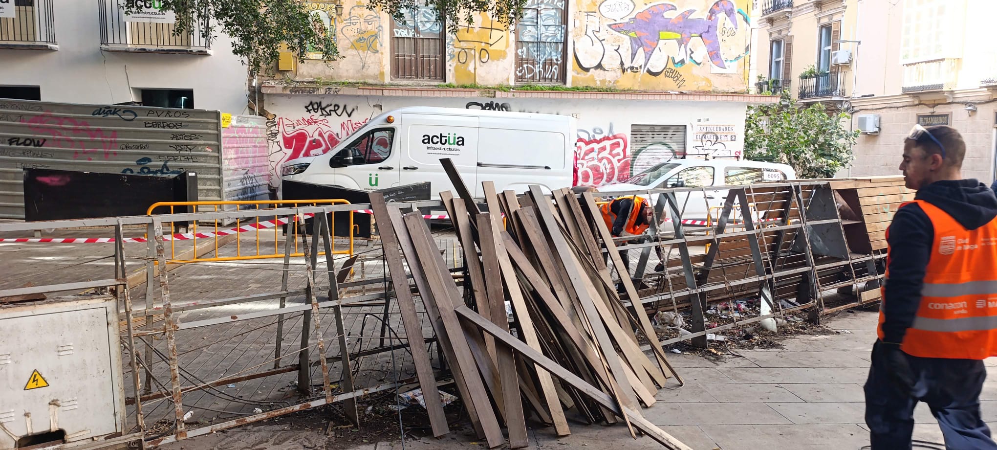 Las obras en la Plaza de San Pedro de Alcántara ya han comenzado