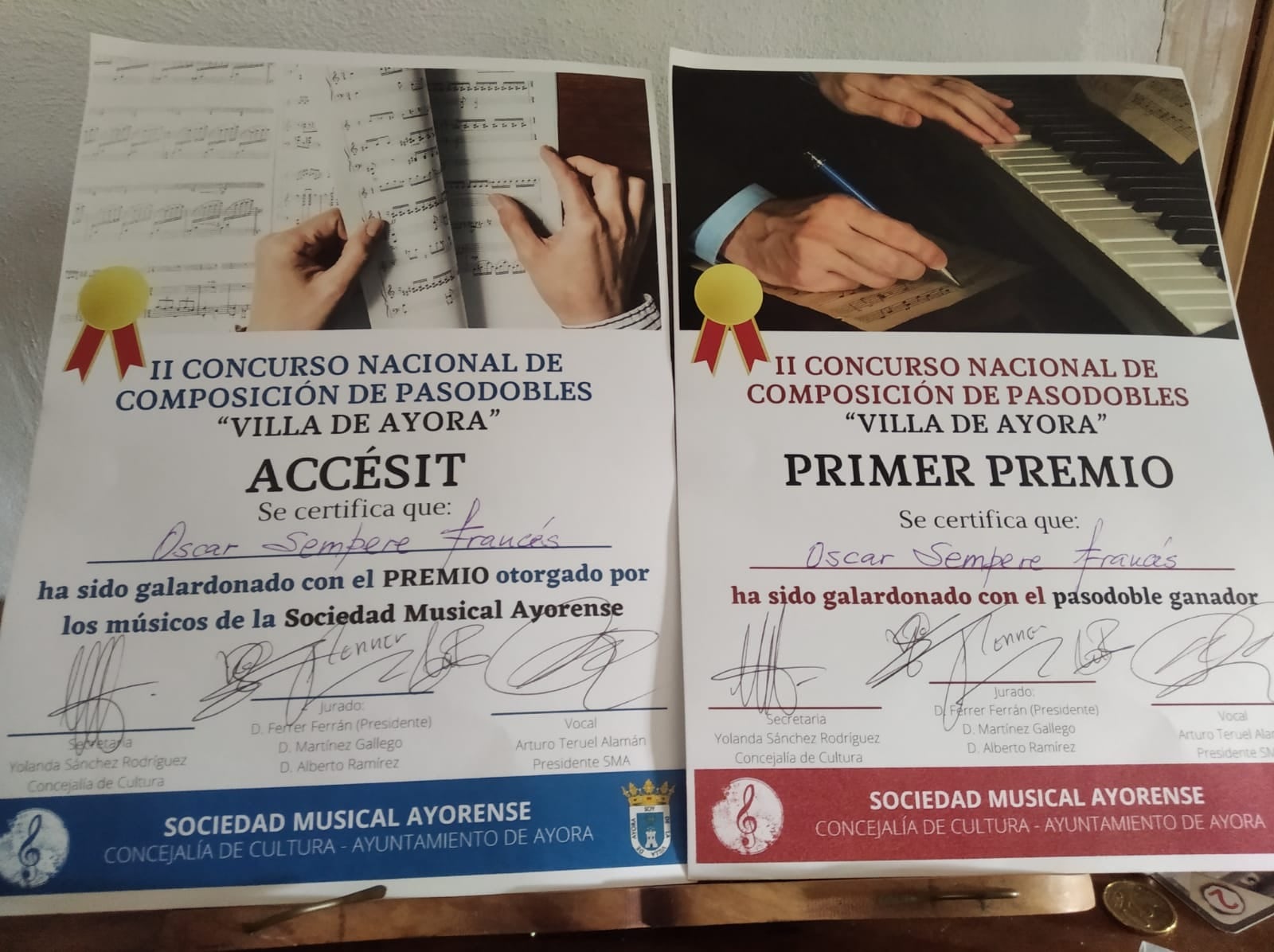 Premios conseguidos en Ayora