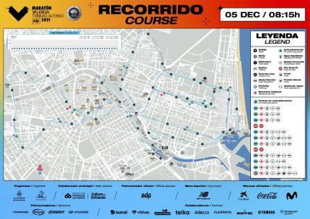 Recorrido Maratón Valencia 2021