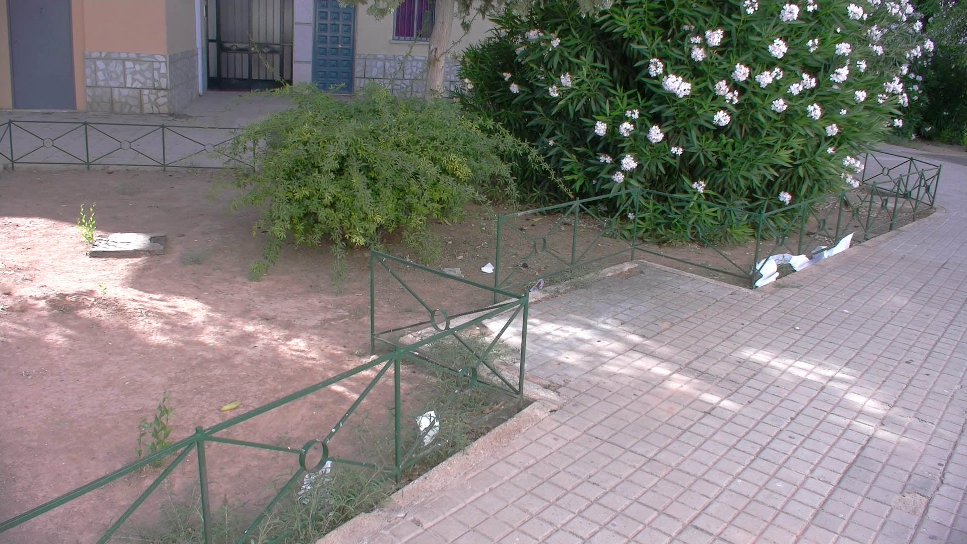 Zona próxima a la Plaza de Toros de Andújar donde se produjo el apuñalamiento.