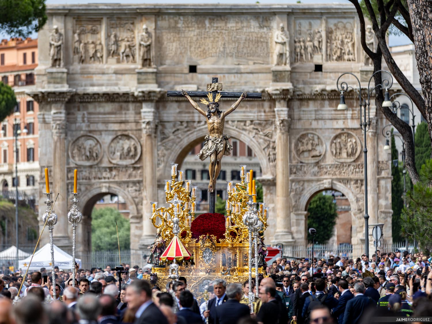 Fotografía de Jaime Rodríguez del Cachorro en Roma, premiada por el Consejo de Cofradías
