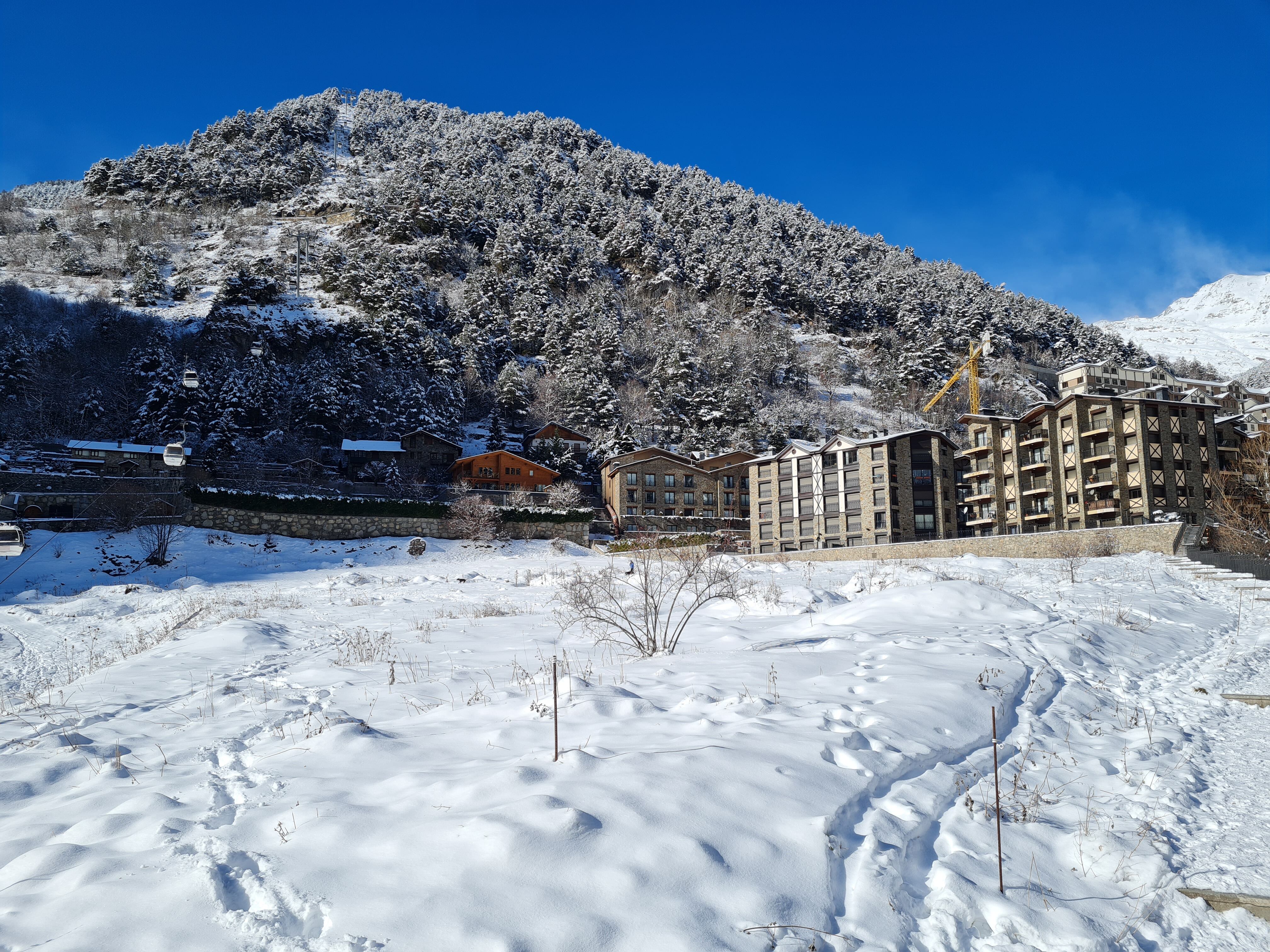 Terreny on es projecta la macrourbanització de 32.000 metres quadrats a la què s'hi oposa la plataforma veïnal 'Estimem Arinsal'.