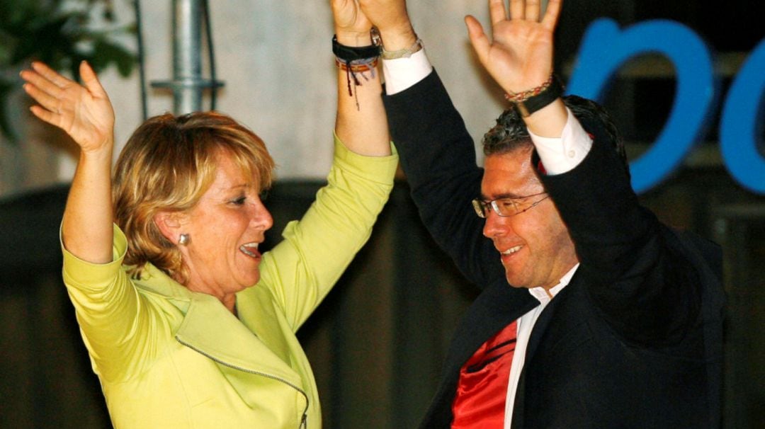 Esperanza Aguirre junto a Francisco Granados