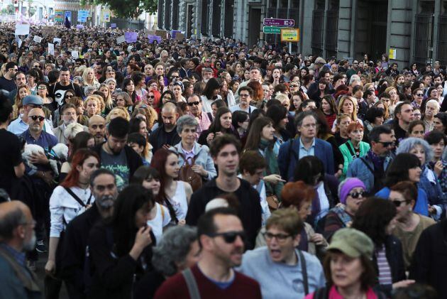 Una de las protestas por la sentencia contra La Manada