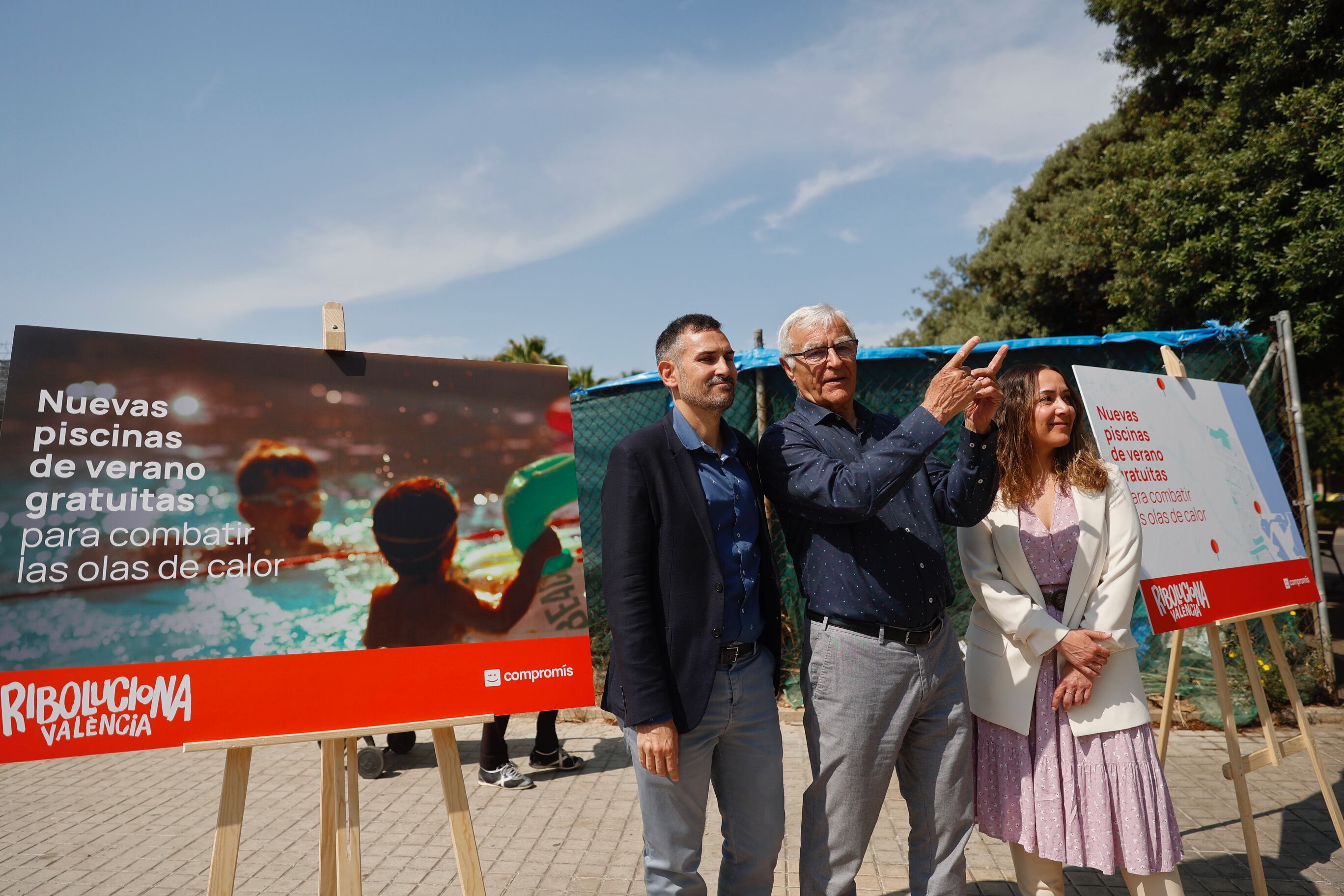 Joan Ribó, Sergi Campillo y Gloria Tello