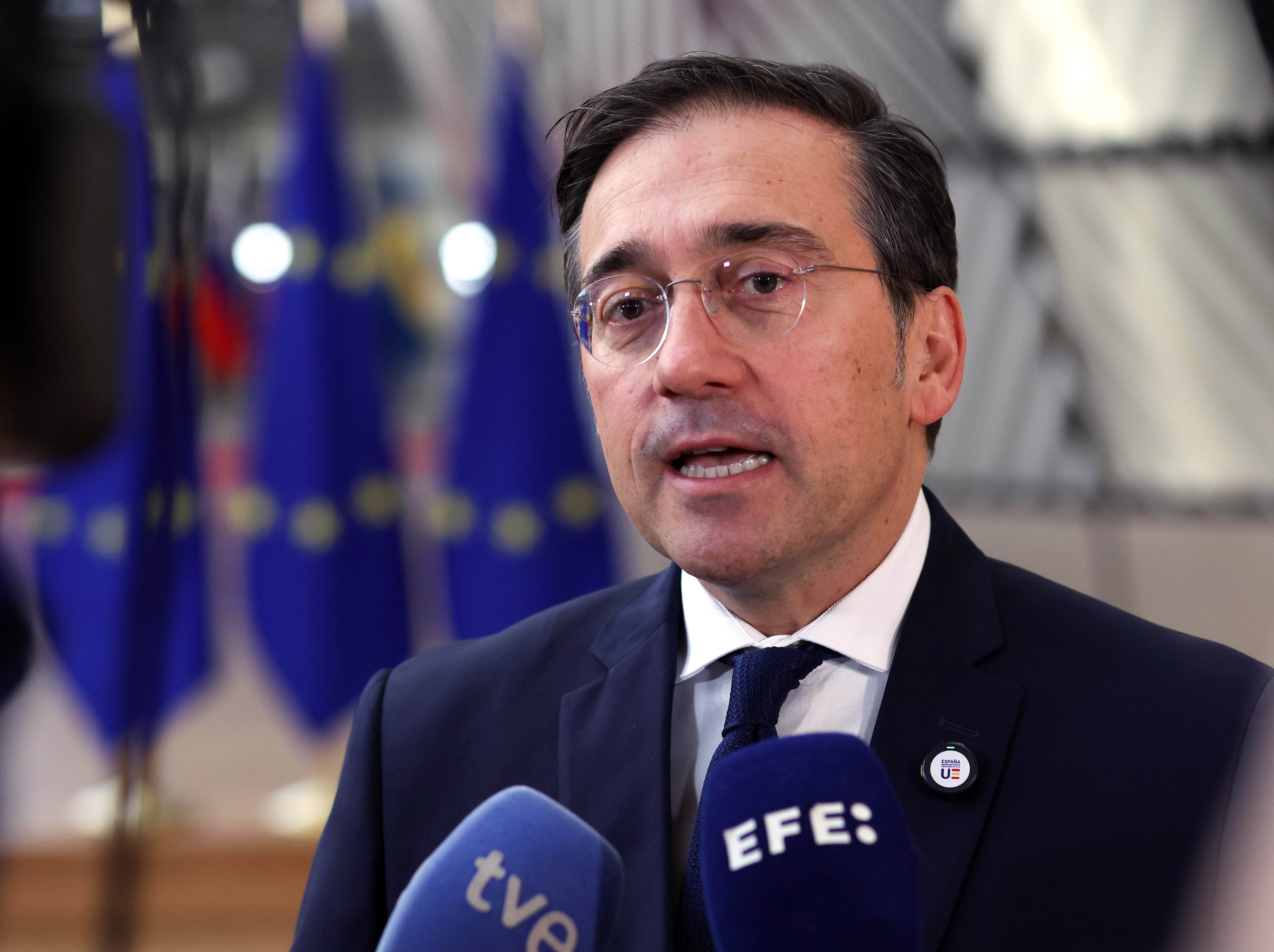 Albares insiste en que el fin de la guerra en Ucrania &quot;no puede suponer un premio&quot; para Rusia