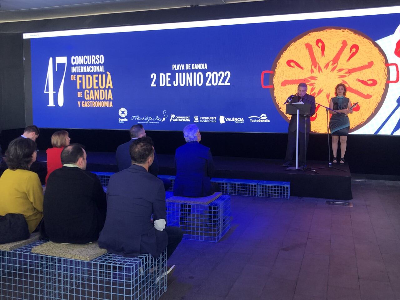 Un momento de la presentación del Concurso Internacional Fideuà de Gandia del pasado año.