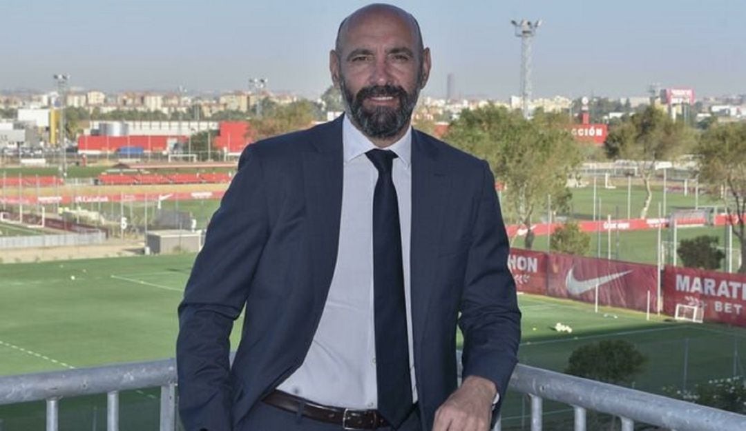 Monchi, en la ciudad deportiva del Sevilla F.C.