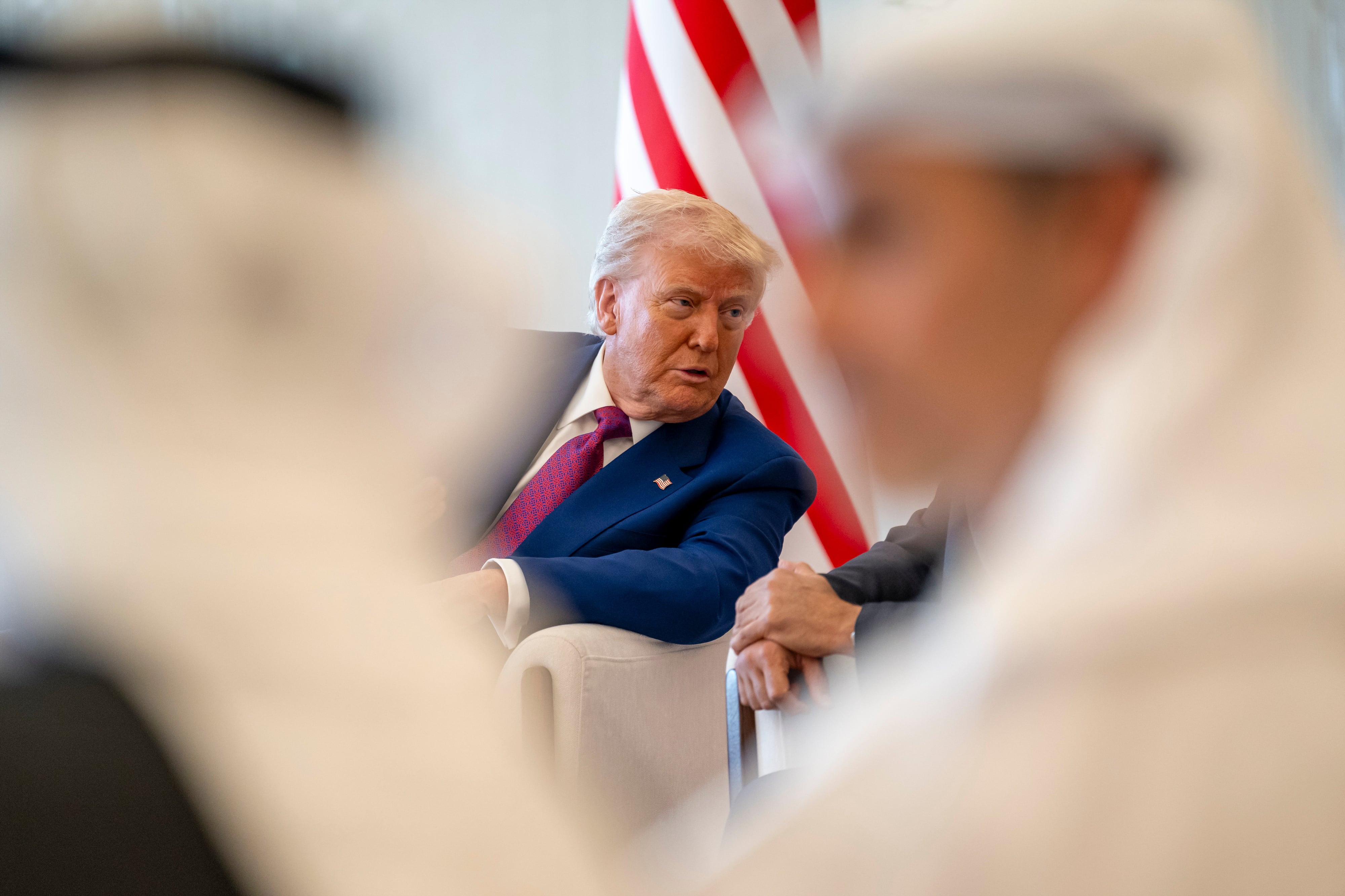 Donald Trump durante su visita oficial a Abu Dhabi (Emiratos Árabes Unidos)