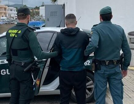 Un momento durante la detención