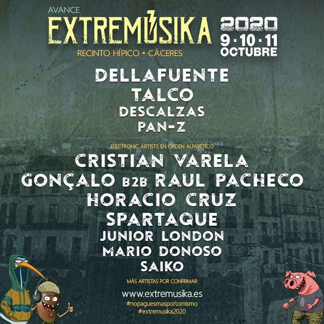 Cartel anunciador Extremusika 2020