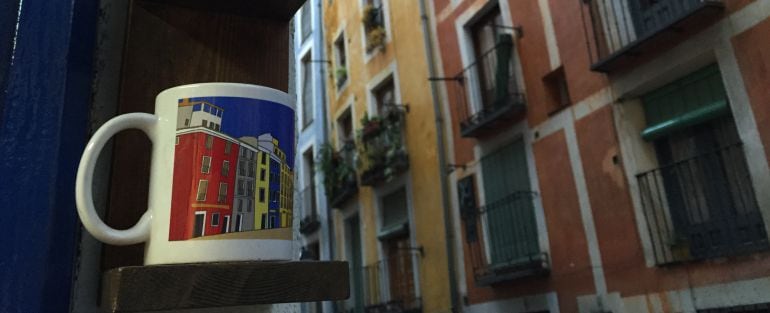 Calle Alfonso VIII, en el casco antiguo de Cuenca.