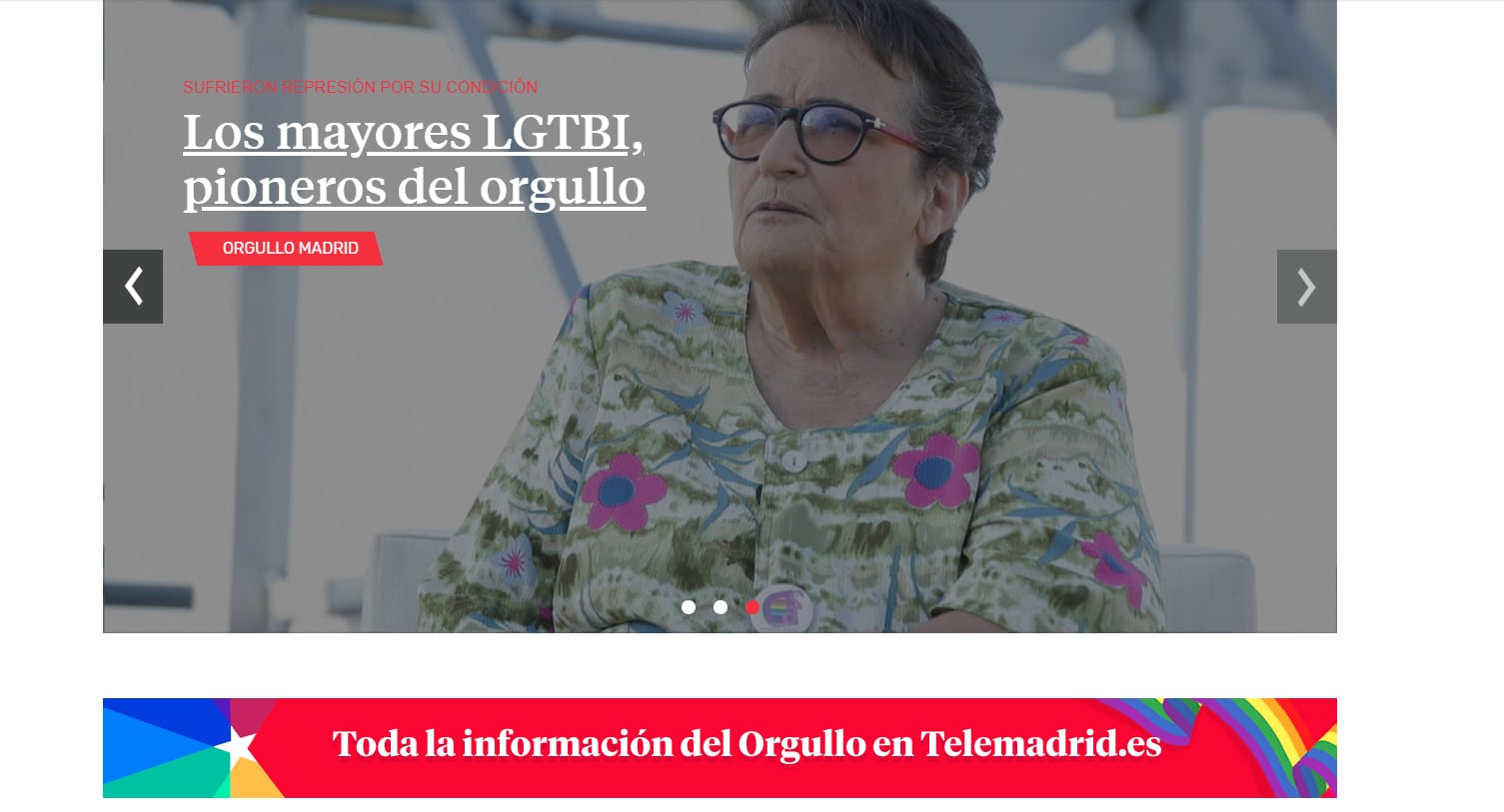 Imagen de la portada de Telemadrid en 2019