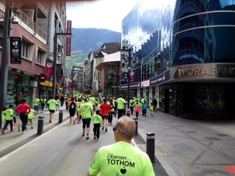 Una gran marea verda va envair ahir el centre d'Andorra