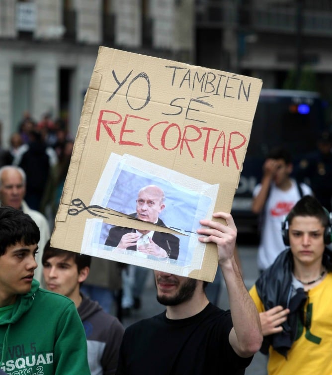 Imagen de una de las manifestaciones contra la Ley Wert en Valladolid