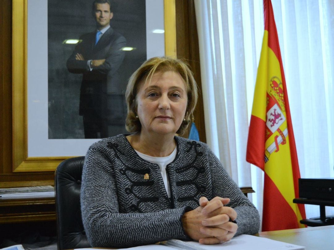 La delegada del Gobierno en Asturias, Delia Losa, en su despacho