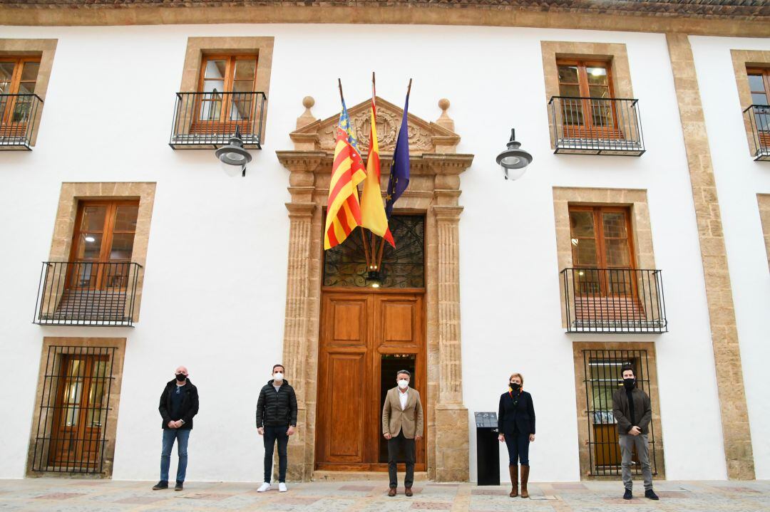 Portavoces de los grupos municipales en el Ayuntamiento de Xàbia.