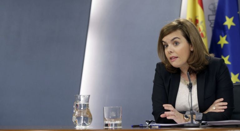 La vicepresidenta del Gobierno, Soraya Sáenz de Santamaría.