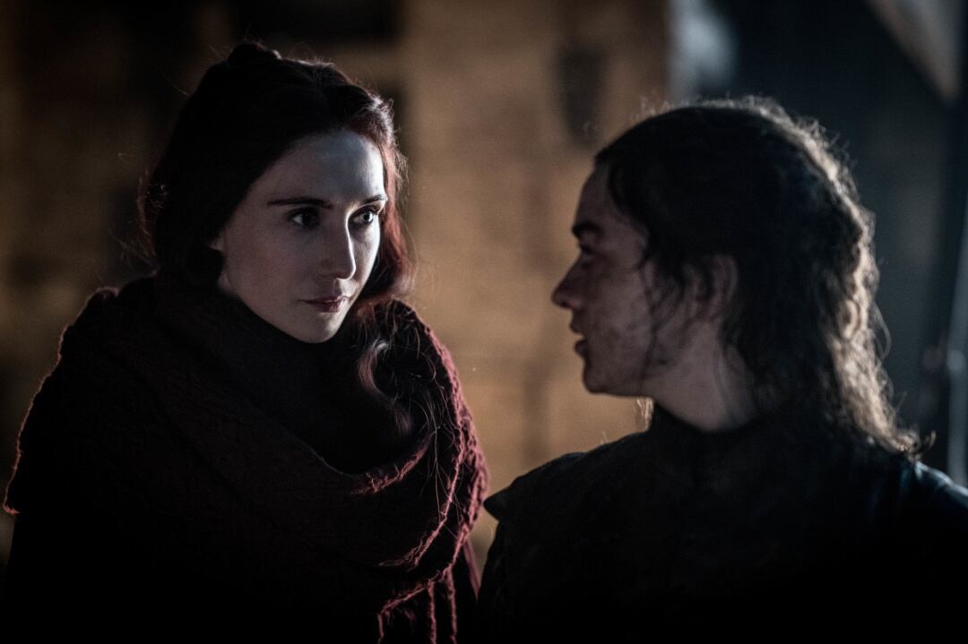 Melisandre y Arya en el 8x03 de &#039;Juego de tronos&#039;