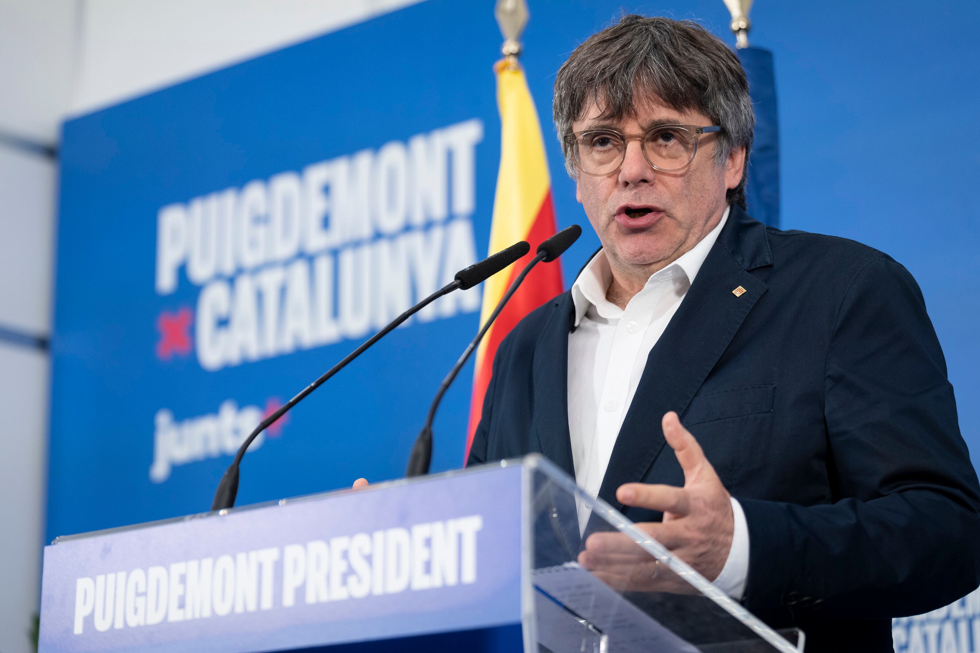 El candidato de Junts a la presidencia de la Generalitat, Carles Puigdemont.