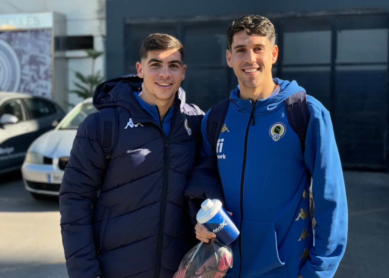 Nico Espinosa y Roger Colomina, jugadores del Hércules