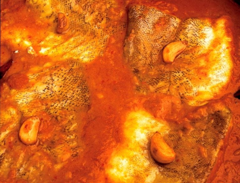 Unas tajadas de bacalao a la vizcaína