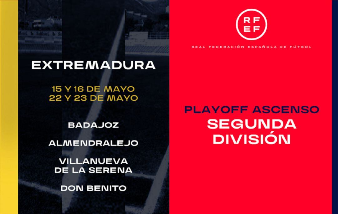 Fechas y localidades en las que se jugará el Play-off