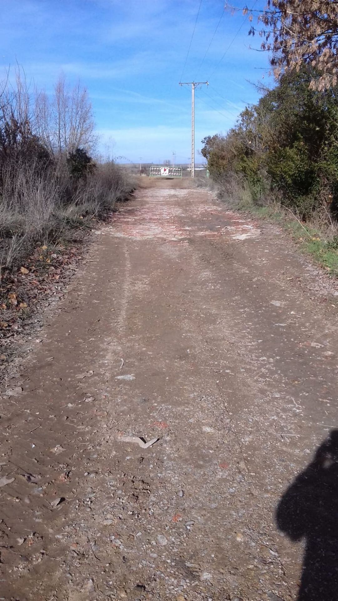 Camino acondicionado en Grijota (Palencia)