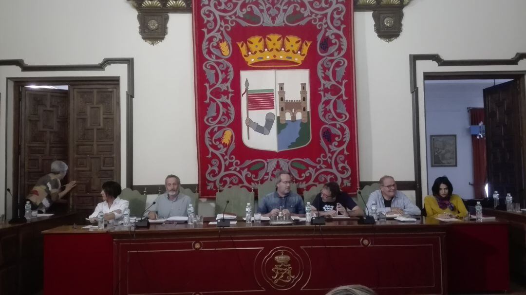 Concejales del Equipo de Gobierno durante el pleno del Ayuntamiento de Zamora