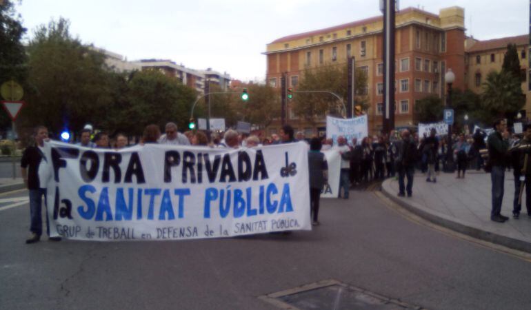 Capçalera de la manifestació.