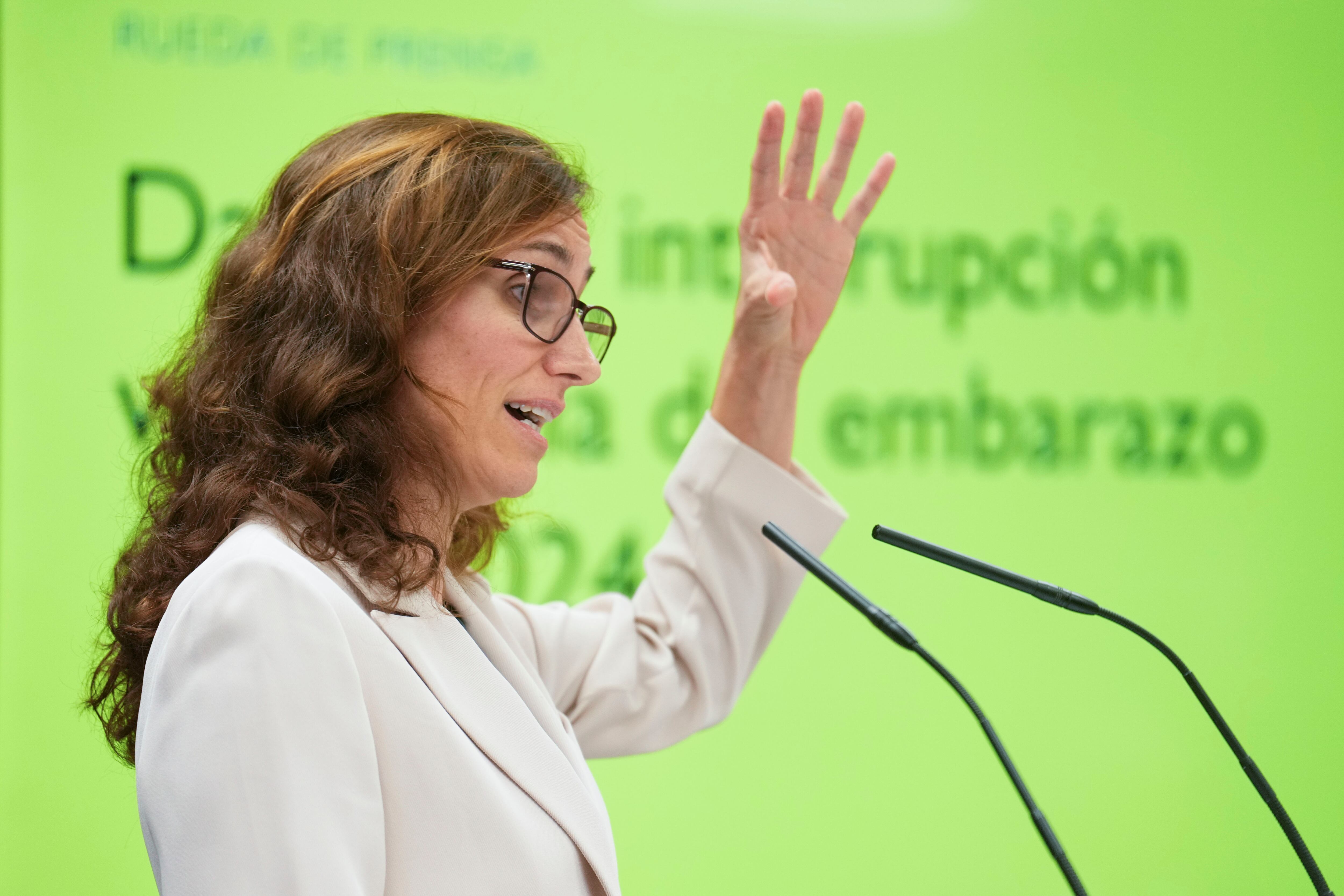 La ministra de Sanidad, Mónica García