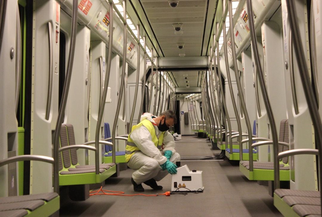 Nuevo sistema de nebulización para limpiar unidades de Metro Valencia y TRAM d&#039;Alacant 